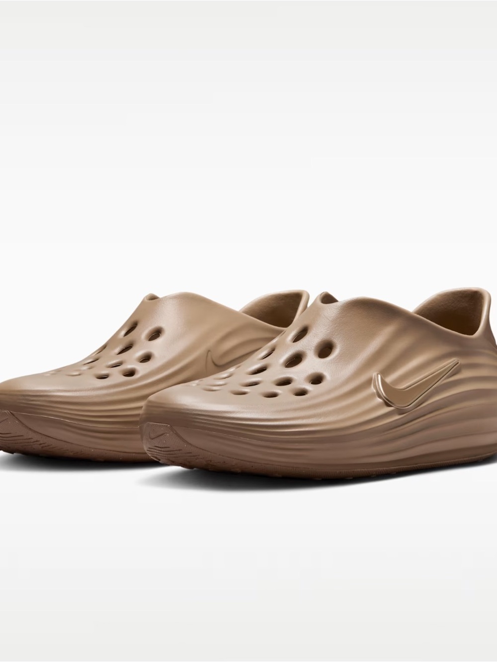 Nike Unisex Slip-On Water Mules — Brown